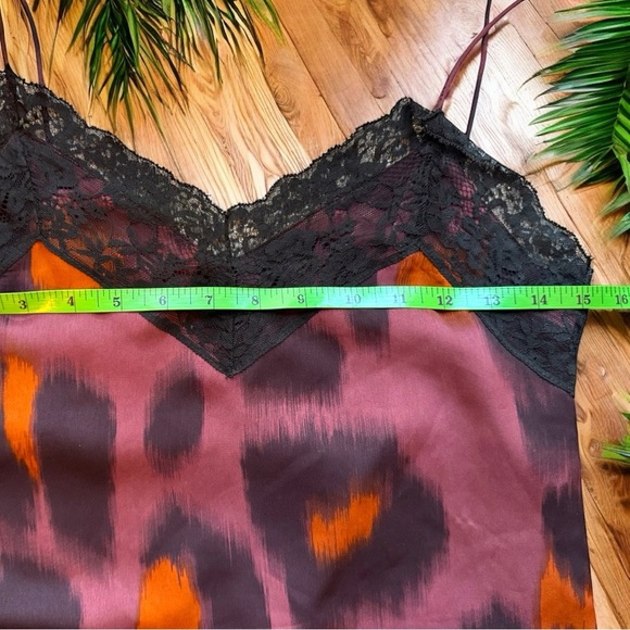 ZARA Leopard Print Slip Dress with Lace Details - XS - Picture 8 of 13